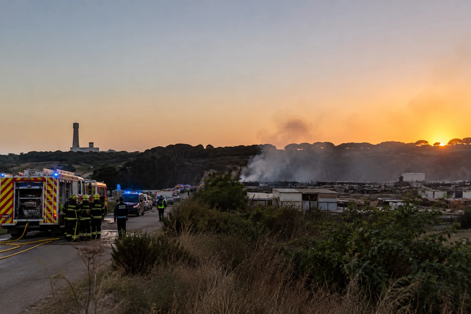 Almonte y sus agricultores muestran su pesar por el trágico incendio de Palos de la Frontera
