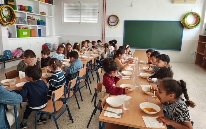 El comedor escolar de La Huerta cierra su primer curso con un balance muy positivo