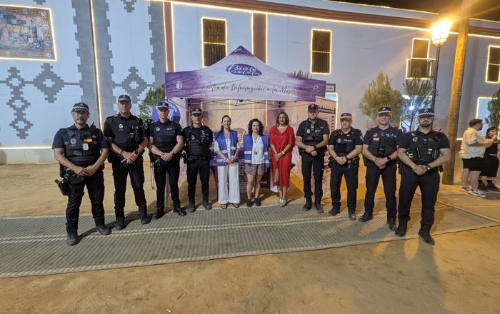 Almonte refuerza la seguridad en la Feria con la instalación de varios Puntos Violeta