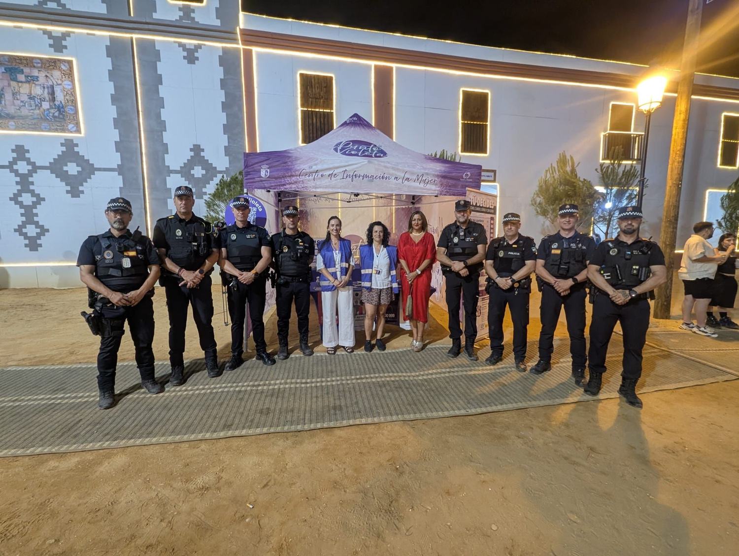 Almonte refuerza la seguridad en la Feria con la instalación de varios Puntos Violeta
