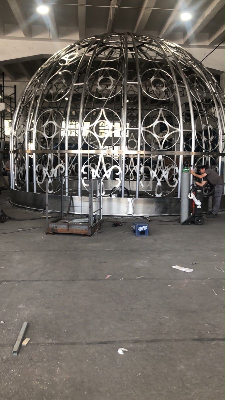 En exclusiva: así será la espectacular cúpula que coronará los exornos de la Plaza de la Virgen del Rocío en Almonte