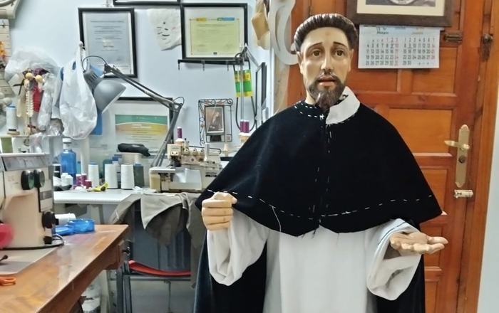 Almonte recupera la memoria del antiguo convento dominico con la bendición de una imagen de Santo Domingo
