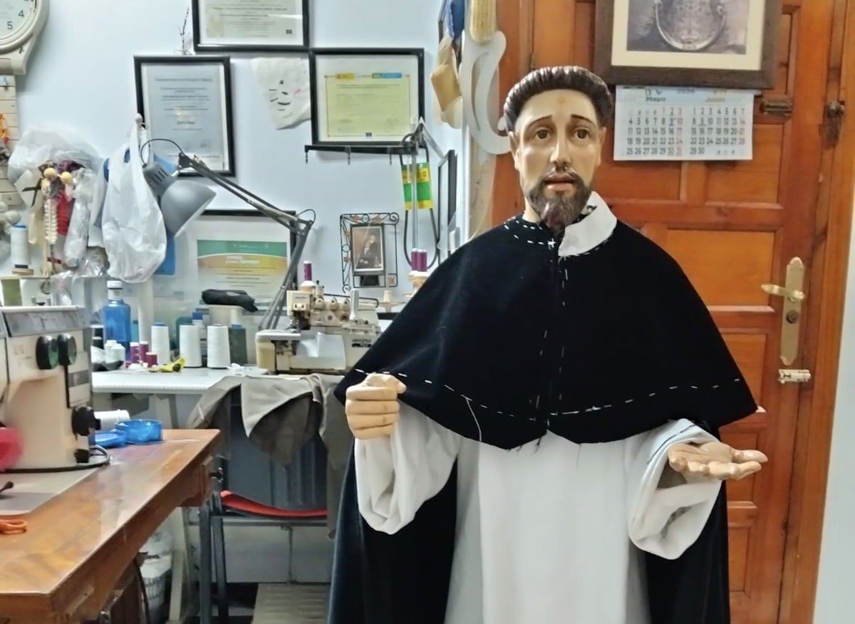 Almonte recupera la memoria del antiguo convento dominico con la bendición de una imagen de Santo Domingo