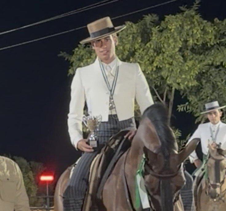 Alejandro Trujillo confirma su proyección y se proclama subcampeón de Andalucía de Doma Vaquera