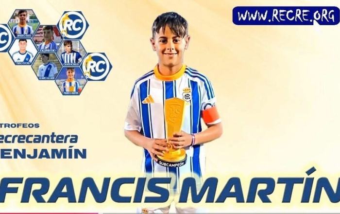 El almonteño Francis Martín Medina, distinguido en los VII Trofeos Recrecantera tras una brillante temporada