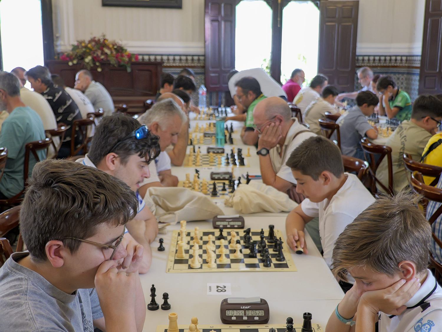 Éxito de participación en el Torneo de Ajedrez Villa de Almonte celebrado en el Casino de la Paz