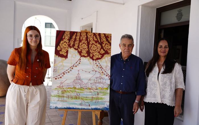 Mirian Picón firma un cartel que une la Venida, Doñana y la Saca de las Yeguas para anunciar la Feria de San Pedro 2026