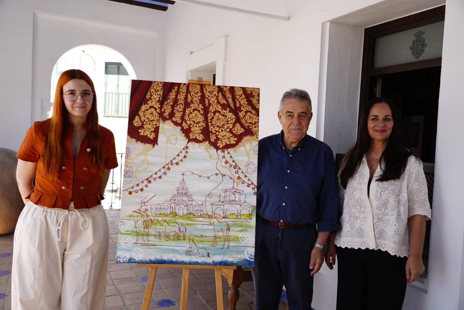 Mirian Picón firma un cartel que une la Venida, Doñana y la Saca de las Yeguas para anunciar la Feria de San Pedro 2026